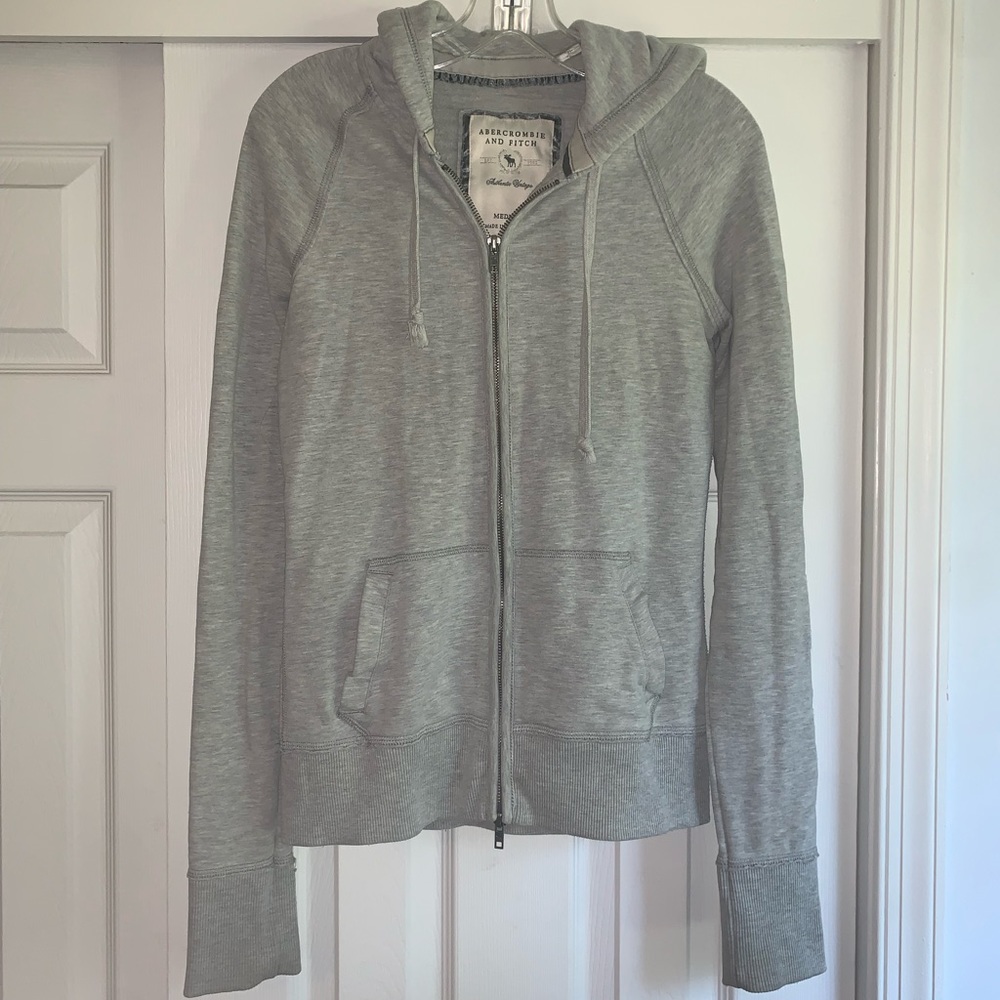 Abercrombie & Fitch Hooded Zip Up Sweatshirt